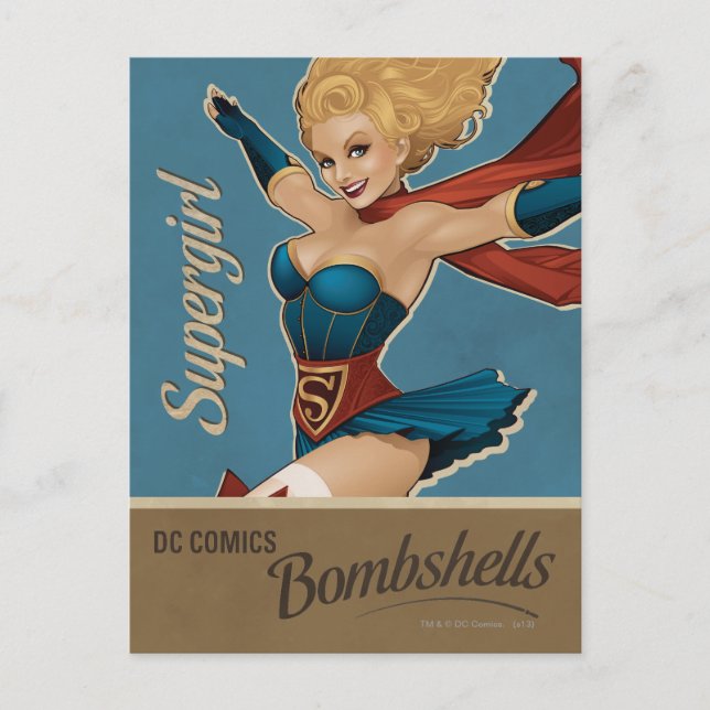 Cartão Postal Supergirl Bombshell (Frente)