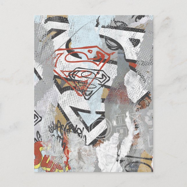 Cartão Postal Supergirl Comic Capers Pattern 1 (Frente)