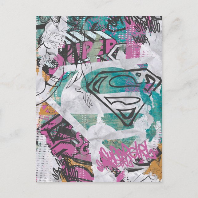 Cartão Postal Supergirl Comic Capers Pattern 11 (Frente)