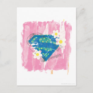 Cartão Postal Supergirl for Peace Pink