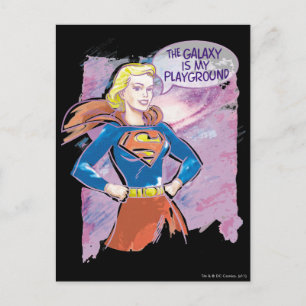 Cartão Postal Supergirl Galaxy