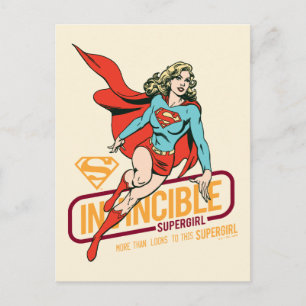 Cartão Postal Supergirl Invencível - Gráfico Retroativo