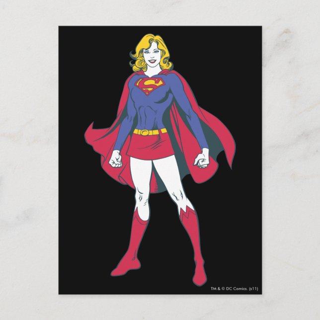Cartão Postal Supergirl Pose 2 (Frente)