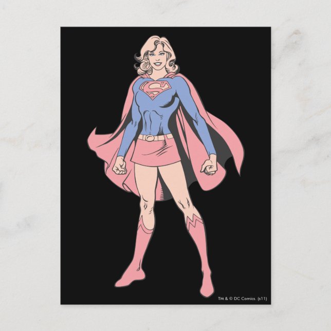 Cartão Postal Supergirl Pose 3 (Frente)