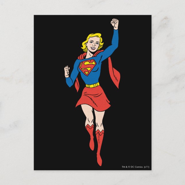 Cartão Postal Supergirl Pose 4 (Frente)