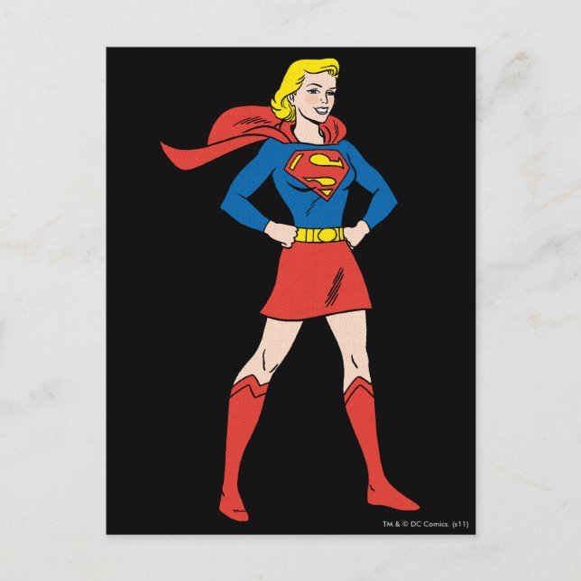 Cartão Postal Supergirl Pose 7 (Frente)