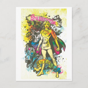 Cartão Postal Supergirl Pose A Lux