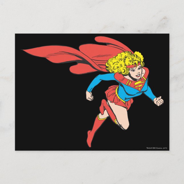 Cartão Postal Supergirl Salta Direita (Frente)