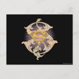 Cartão Postal Supergirl Starbust Logo