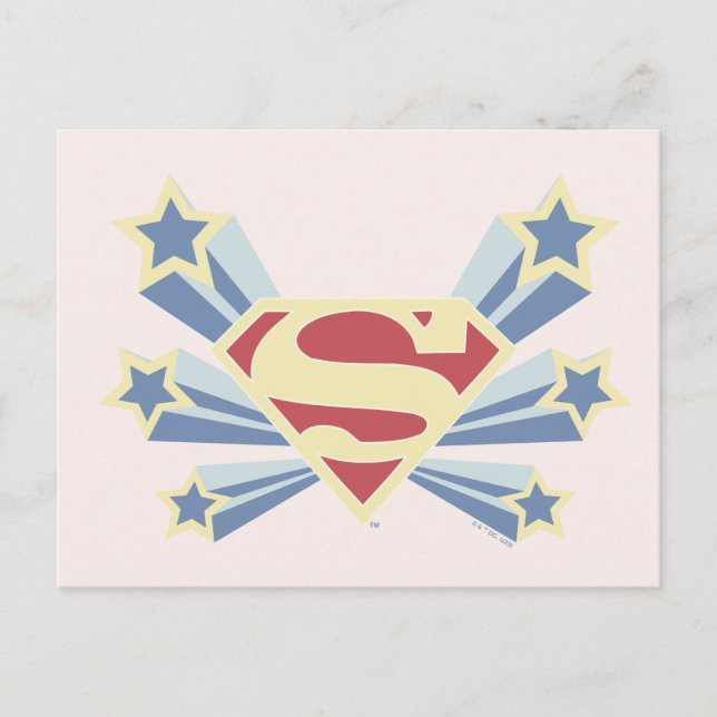 Cartão Postal Supergirl Stars S-Shield (Frente)