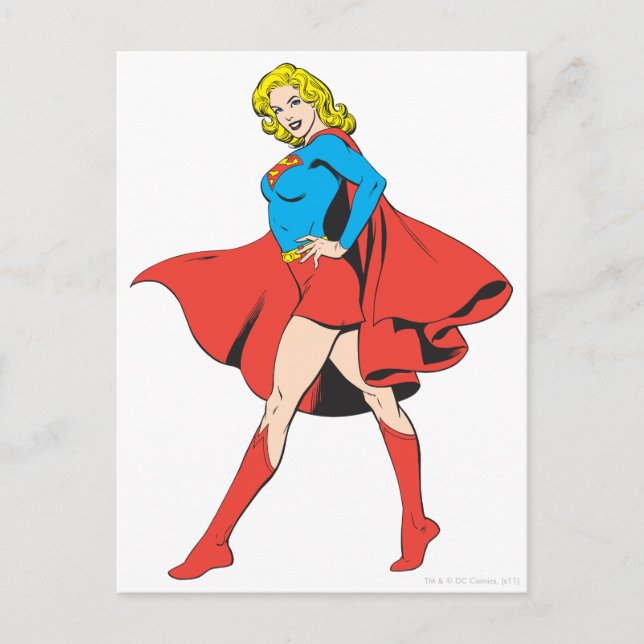 Cartão Postal Supergirl Strikes a Pose (Frente)