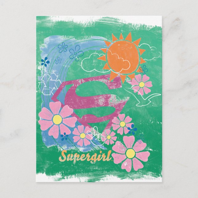 Cartão Postal Supergirl Sun e Love (Frente)
