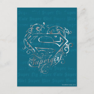 Cartão Postal Supergirl Super Fly Super Bonito