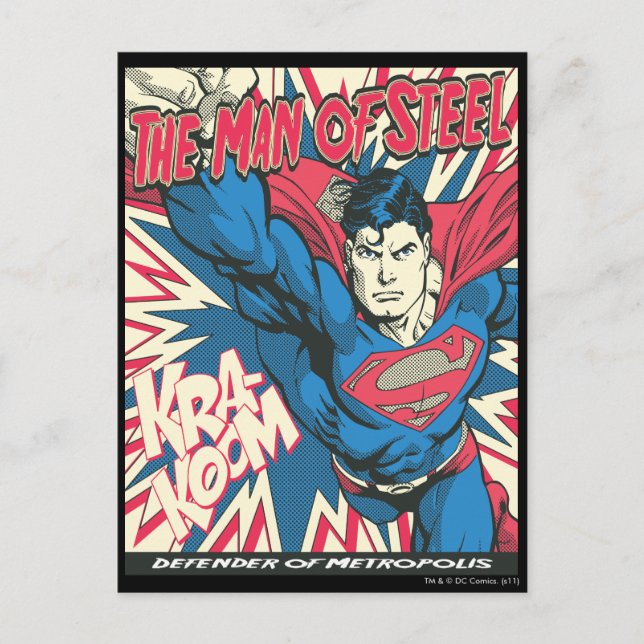 Cartão Postal Superman 12 (Frente)