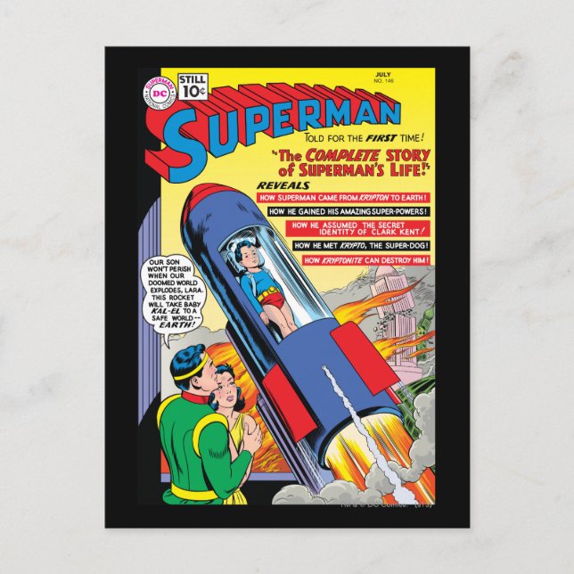 Cartão Postal Superman #146 (Frente)