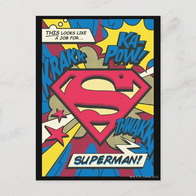 Cartão Postal Superman 66 (Frente)