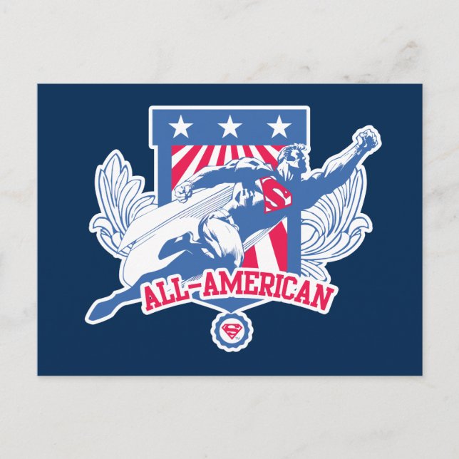 Cartão Postal Superman All-American (Frente)