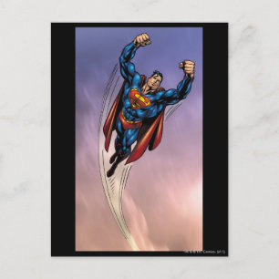 Cartão Postal Superman ambos os braços levantados