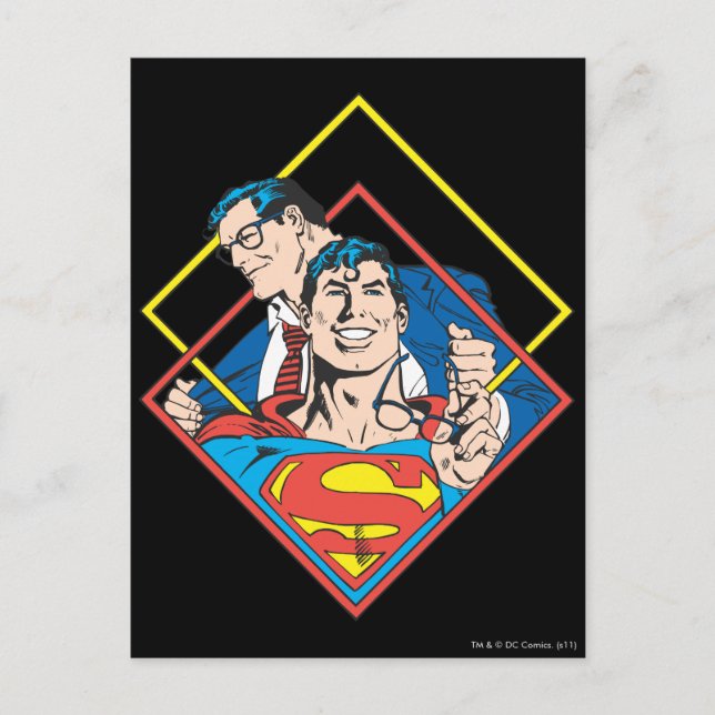 Cartão Postal Superman/Clark Kent (Frente)