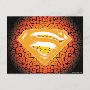 Cartão Postal Superman Estilizado   Logotipo do suporte