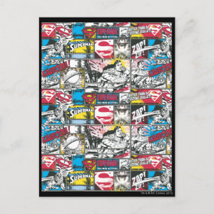 Cartão Postal Superman Logo Pattern 2