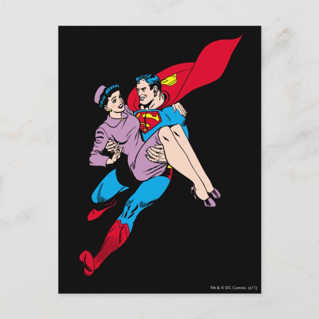 Cartão Postal Superman rescues Louis (Frente)