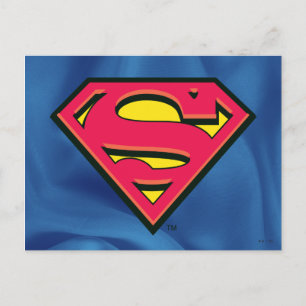 Cartão Postal Superman S-Shield Logotipo clássico