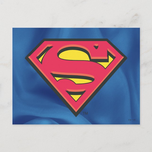 Cartão Postal Superman S-Shield | Logotipo clássico (Frente)