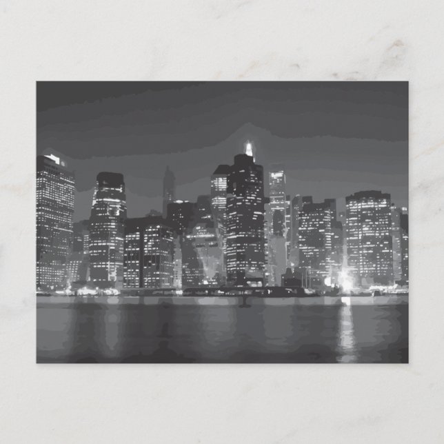 Cartão Postal Supervisionando a cidade de Bay (Frente)