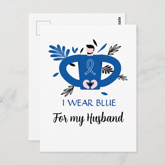 Cartão Postal Suporte a canceres personalizado (Frente/Verso)