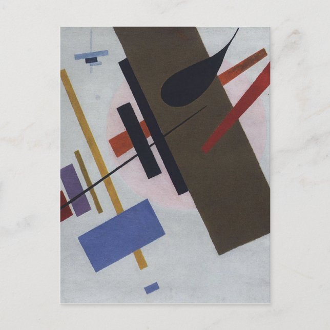 Cartão Postal Suprematismo de Kazimir Malevich (Frente)
