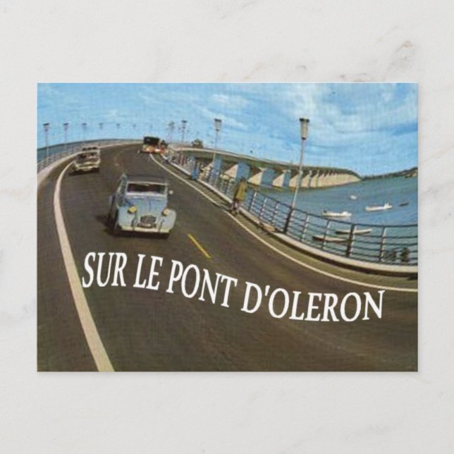 CARTÃO POSTAL SUR LE PONT OLERON (Frente)
