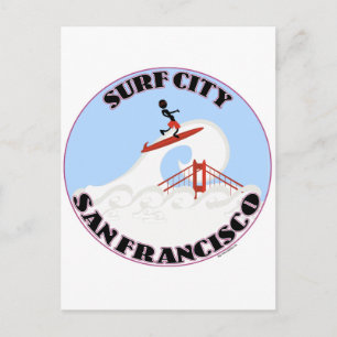 Cartão Postal Surf City São Francisco