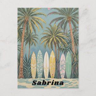 Cartão Postal Surf, Estilo de Pastel Personalizado