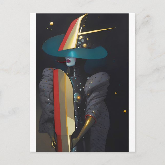 Cartão Postal Surfar na Bruxa Astro (Frente)