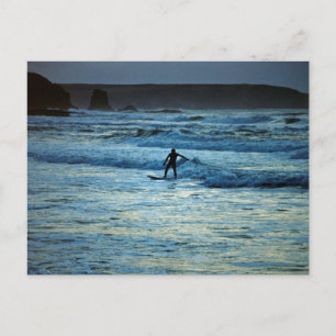 Cartão Postal Surfe de Cornwall