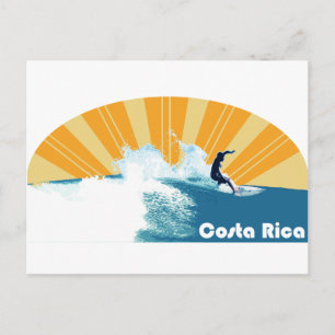 Cartão Postal Surfe na Costa Rica