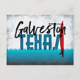 Cartão Postal Surfe no Galveston Texas