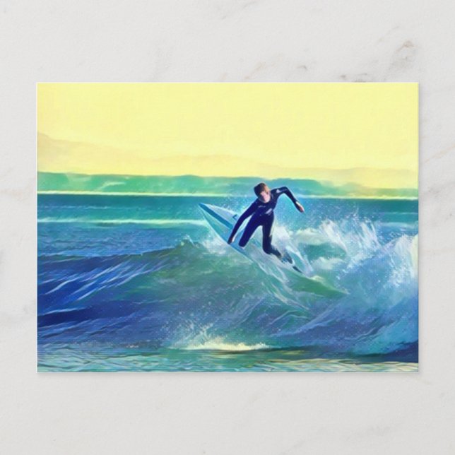 Cartão Postal Surfer (Frente)