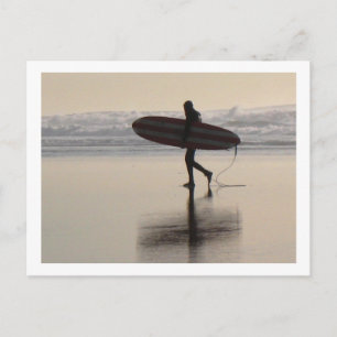 Cartão Postal Surfer em Ocean Beach
