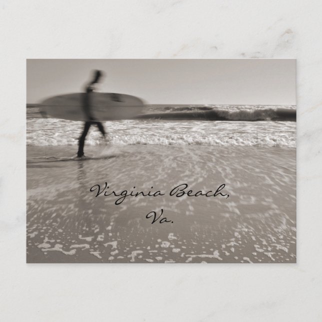 Cartão Postal Surfer por Shirley Taylor (Frente)