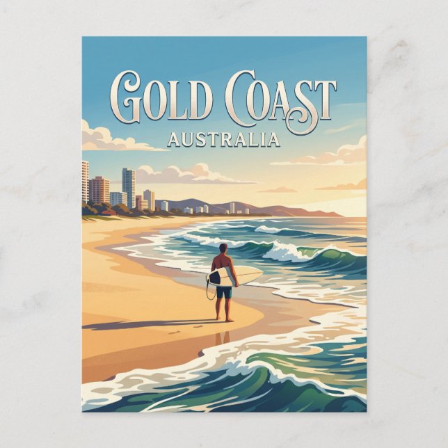 Cartão Postal Surfers Paradise Austrália (Frente)