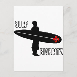 Cartão Postal Surfeur Biarritz Basque