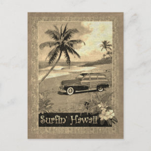 Cartão Postal Surfin' Hawaii