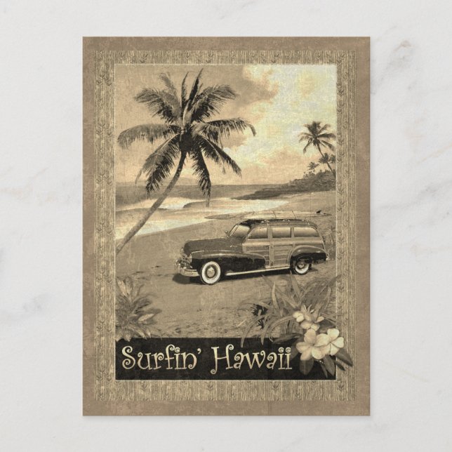 Cartão Postal Surfin' Hawaii (Frente)