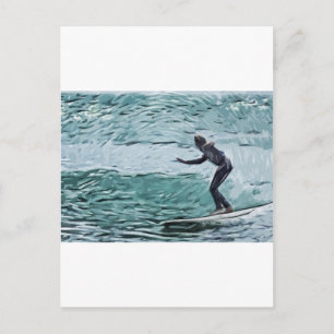 Cartão Postal surfista