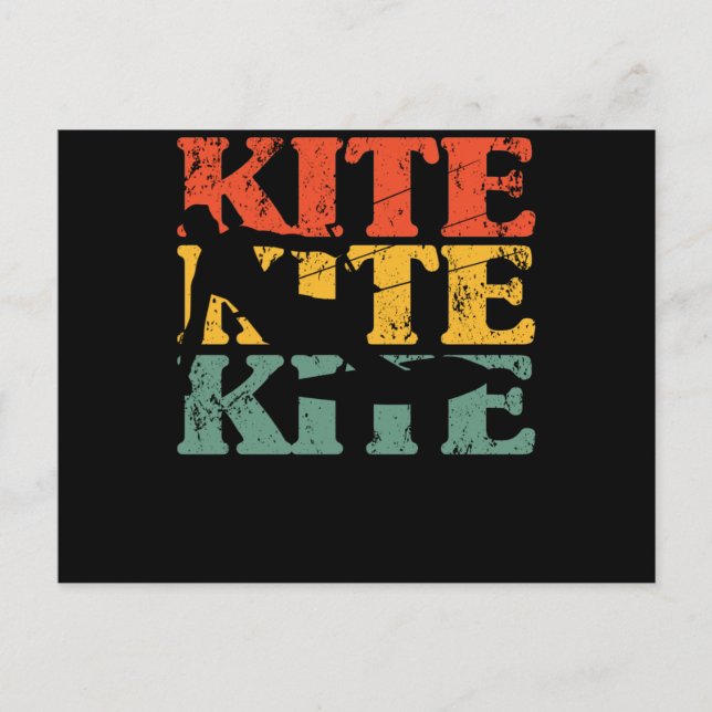 Cartão Postal Surfista de Ondas de Água do Vento Surfista de Por (Frente)