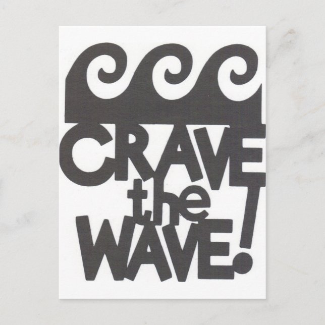 Cartão Postal surfista design (Frente)
