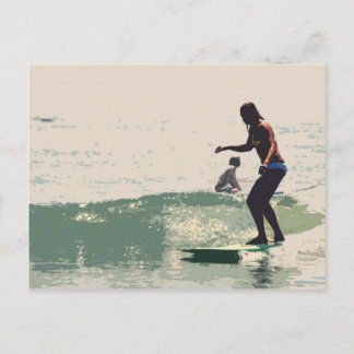 Cartão Postal Surfista rock