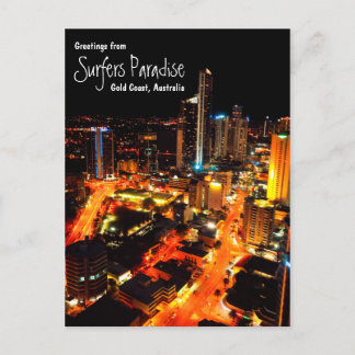 Cartão Postal Surfistas Paraíso, Costa Dourada, Austrália